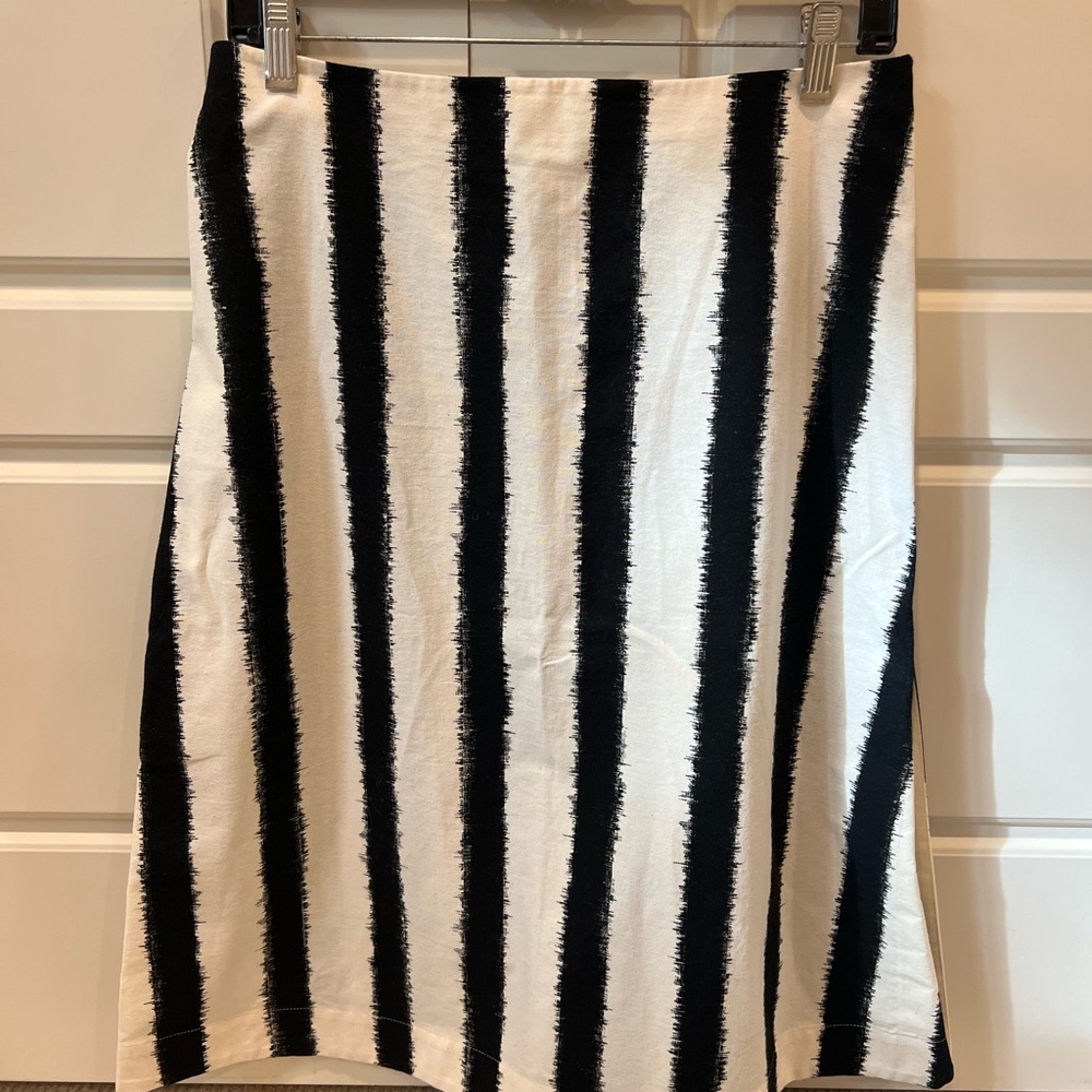 Marni Black and White A-Line Skirt